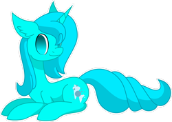 Size: 2915x2058 | Tagged: safe, artist:emc-blingds, derpibooru import, oc, oc only, pony, unicorn, ear fluff, ears, eye clipping through hair, horn, lying down, prone, simple background, transparent background, unicorn oc