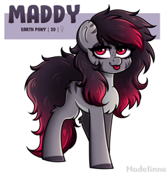 Size: 1956x2033 | Tagged: safe, artist:madelinne, derpibooru import, oc, oc only, oc:madelinne, earth pony, pony, chest fluff, female, mare, simple background, solo, tongue, tongue out, white background