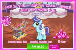 Size: 1559x1031 | Tagged: safe, derpibooru import, advertisement, costs real money, female, gameloft, gem, mare, official, sale