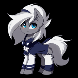 Size: 768x768 | Tagged: safe, derpibooru import, editor:mr-bat, generator:purplesmart.ai, generator:stable diffusion, machine learning generated, oc, oc only, oc:circadian bedside, bat pony, pony, bat pony oc, black background, hidden wings, male, simple background, solo, wrong eye color