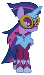 Size: 467x800 | Tagged: safe, artist:benpictures1, masked matter-horn, twilight sparkle, twilight sparkle (alicorn), alicorn, pony, power ponies (episode), cute, female, mare, power ponies, simple background, solo, transparent background, twiabetes, vector