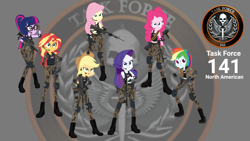 Size: 1920x1080 | Tagged: safe, artist:edy_january, artist:gmaplay, derpibooru import, applejack, fluttershy, pinkie pie, rainbow dash, rarity, sci-twi, sunset shimmer, twilight sparkle, human, better together, equestria girls, ammunition belt, angry, ar15, armor, assault rifle, background, beretta, beretta m9, body armor, boots, call of duty, call of duty modern warfare 2, call of duty: modern warfare, call of duty: modern warfare 2, clothes, colt python, cowboy hat, firearms, geode of empathy, geode of fauna, geode of shielding, geode of sugar bombs, geode of super speed, geode of super strength, geode of telekinesis, grenade launcher, gun, handgun, hat, humane five, humane seven, humane six, light machine gun, link, link in description, logo, m16, m16a4, m249, m4a1, m700, machine gun, magical geodes, marine, marines, military, military boots, military uniform, millkor m32a1, modern warfare, north american, pistol, remington m700, revolver, rifle, s&w m500, shoes, sig sauer p220, sniper rifle, soldier, soldiers, spesial forces, sr15, tactical rifle, tactical squad, task force 141, task force 141 north american, team, uniform, united states, usmc, vector used, weapon