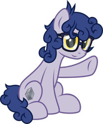 Size: 2500x3000 | Tagged: safe, artist:ponixes, derpibooru import, oc, oc only, earth pony, pony, 2023 community collab, derpibooru community collaboration, earth pony oc, glasses, male, simple background, solo, stallion, transparent background, waving
