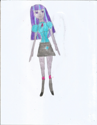 Size: 1700x2200 | Tagged: safe, artist:justinandrew1984, derpibooru import, starlight glimmer, twilight sparkle, equestria girls, clothes, png, recolor, school uniform, solo, traditional art