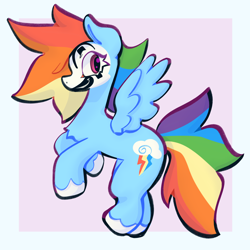 Size: 2048x2048 | Tagged: safe, artist:shrimpgumbie, derpibooru import, rainbow dash, pegasus, pony, face paint, female, insane clown posse, juggalo, looking at you, mare, simple background, solo, spread wings, wings