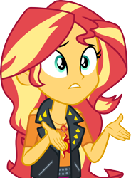 Size: 3000x4077 | Tagged: safe, artist:cloudyglow, derpibooru import, sunset shimmer, better together, equestria girls, forgotten friendship, simple background, solo, transparent background, vector