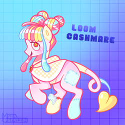 Size: 3000x3000 | Tagged: safe, artist:seasemissary, derpibooru import, oc, oc:loom cashmare, original species, pony, doll, doll pony, female, mare, solo