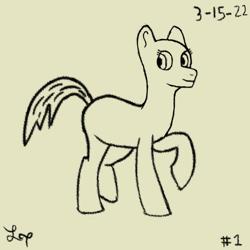 Size: 2000x2000 | Tagged: safe, artist:lucytwostickz, derpibooru import, earth pony, pony, solo