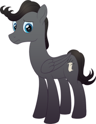 Size: 1200x1536 | Tagged: safe, artist:crystalightrocket, derpibooru import, oc, oc only, oc:greywind, pegasus, pony, 2023 community collab, derpibooru community collaboration, male, pegasus oc, sad, simple background, solo, stallion, transparent background