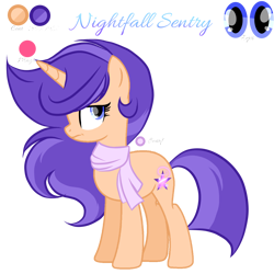 Size: 2048x2048 | Tagged: safe, artist:harmonyvitality-yt, derpibooru import, oc, oc only, pony, unicorn, base used, clothes, eyelashes, female, frown, horn, mare, offspring, parent:flash sentry, parent:twilight sparkle, parents:flashlight, scarf, simple background, solo, transparent background, unicorn oc