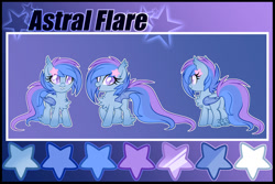 Size: 1280x854 | Tagged: safe, artist:crystal-tranquility, derpibooru import, oc, oc:astral flare, bat pony, pony, female, filly, foal, reference sheet, solo