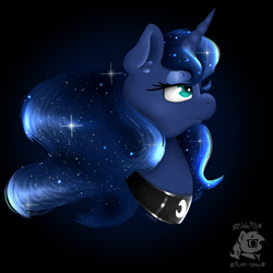 Size: 3000x3000 | Tagged: safe, artist:valemjj, derpibooru import, princess luna, pony, solo