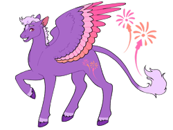 Size: 1280x960 | Tagged: safe, artist:s0ftserve, derpibooru import, oc, oc only, oc:star burst, pegasus, pony, colored wings, magical lesbian spawn, male, multicolored wings, offspring, parent:rainbow dash, parent:twilight sparkle, parents:twidash, simple background, solo, stallion, transparent background, wings