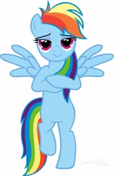 Size: 1024x1583 | Tagged: artist needed, safe, derpibooru import, rainbow dash, belly button