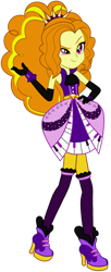 Size: 571x1400 | Tagged: safe, artist:ajosterio, derpibooru import, adagio dazzle, equestria girls, friendship through the ages, bare shoulders, clothes swap, simple background, sleeveless, solo, transparent background