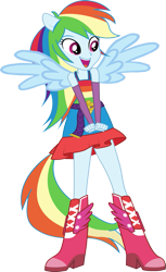 Size: 437x716 | Tagged: safe, derpibooru import, editor:incredibubbleirishguy, rainbow dash, human, equestria girls, equestria girls (movie), arm warmers, bare shoulders, boots, clothes, evening gloves, fall formal outfits, female, fingerless elbow gloves, fingerless gloves, gloves, high heel boots, long gloves, ponied up, shoes, simple background, sleeveless, solo, transparent background