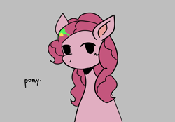 Size: 2048x1423 | Tagged: safe, artist:mlpstim, derpibooru import, pinkie pie, earth pony, pony, female, gray background, looking at you, mare, simple background, solo