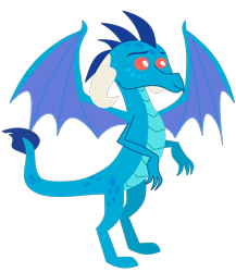 Size: 2342x2697 | Tagged: safe, artist:ponygamer2020, derpibooru import, princess ember, dragon, absurd resolution, colored wings, dragoness, female, horn, pointy ponies, simple background, solo, tail, transparent background, vector, wings