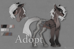 Size: 5512x3622 | Tagged: safe, derpibooru import, oc, pony, robot, skeleton pony, adoptable, bone, skeleton, solo