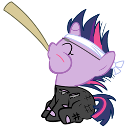 Size: 1050x1050 | Tagged: safe, artist:beavernator, derpibooru import, twilight sparkle, unicorn twilight, pony, unicorn, it's about time, season 2, baby, baby pony, babylight sparkle, cute, eyes closed, female, filly, foal, future twilight, simple background, solo, twiabetes, white background, younger