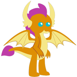 Size: 2387x2385 | Tagged: safe, artist:ponygamer2020, derpibooru import, smolder, dragon, absurd resolution, dragoness, female, horn, pointy ponies, simple background, solo, tail, teenaged dragon, transparent background, vector, wings