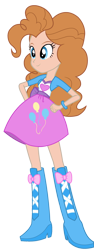Size: 1612x4273 | Tagged: safe, artist:ytpinkiepie2, color edit, derpibooru import, edit, pinkie pie, human, equestria girls, g4, balloon, blue eyes, boots, bracelet, clothes, cutie mark, cutie mark on clothes, female, full body, ginger, ginger hair, hand on hip, heart, high heel boots, high res, human coloration, jacket, jewelry, light skin, light skin edit, natural hair color, realism edits, shoes, simple background, skin color edit, skirt, solo, transparent background, vector, vector edit, vest