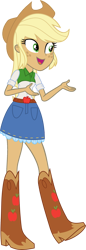 Size: 761x2207 | Tagged: safe, artist:starryshineviolet, derpibooru import, edit, applejack, human, dance magic, equestria girls, g4, spoiler:eqg specials, apple, applejack's hat, belt, blonde, blonde hair, boots, clothes, cowboy boots, cowboy hat, cowgirl, cute, cutie mark, cutie mark on clothes, denim, denim skirt, female, food, freckles, full body, green eyes, hat, high heel boots, high res, human coloration, jackabetes, realism edits, shirt, shoes, simple background, skirt, solo, stetson, tanned, transparent background, vector, vector edit