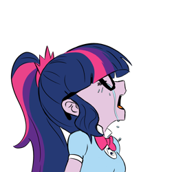 Size: 2250x2250 | Tagged: safe, artist:glim_gg, derpibooru import, sci-twi, twilight sparkle, human, equestria girls, crying, crying aya asagiri, meme, ponified, ponified meme, simple background, solo, transparent background