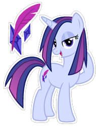 Size: 700x922 | Tagged: safe, artist:s0ftserve, derpibooru import, oc, oc only, pony, unicorn, female, magical lesbian spawn, mare, offspring, parent:rarity, parent:twilight sparkle, parents:rarilight, simple background, solo, transparent background