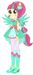 Size: 372x831 | Tagged: safe, derpibooru import, sour sweet, equestria girls, clothes swap, crystal guardian, simple background, solo, white background