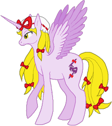 Size: 402x453 | Tagged: safe, artist:thecompleteanimorph, derpibooru import, alicorn, pony, female, horn, mare, ponified, simple background, solo, touhou, transparent background, wings, yakumo yukari