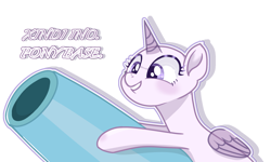 Size: 1872x1125 | Tagged: safe, artist:corpse, derpibooru import, oc, oc only, alicorn, base, base used, cute, party cannon, simple background, smiling, solo, transparent background