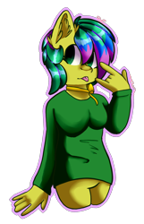 Size: 1664x2582 | Tagged: safe, artist:trr_bc, derpibooru import, oc, oc only, oc:liena, anthro, earth pony, pony, advertisement, clothes, commission, solo