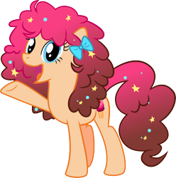 Size: 8116x8178 | Tagged: safe, artist:shootingstarsentry, derpibooru import, oc, oc only, oc:butter cream, earth pony, pony, absurd resolution, base used, female, mare, offspring, parent:cheese sandwich, parent:pinkie pie, parents:cheesepie, simple background, solo, transparent background