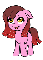 Size: 640x896 | Tagged: safe, artist:multiverseequine, derpibooru exclusive, derpibooru import, oc, oc only, oc:cherry bottom, earth pony, pony, colt, earth pony oc, femboy, foal, full body, gradient mane, looking up, male, pink, pretty, simple background, solo, starry mane, tail, tail band, transparent background