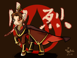 Size: 1024x768 | Tagged: safe, artist:brella, derpibooru import, avatar the last airbender, chinese, solo, zuko