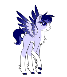 Size: 3500x4000 | Tagged: safe, artist:katyusha, derpibooru import, oc, oc:tailwind, pegasus, blue eyes, blue hair, fluffy, freckles