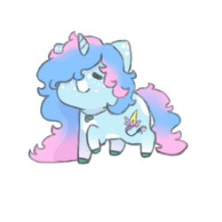 Size: 800x800 | Tagged: safe, artist:spritzles, derpibooru import, oc, oc only, pony, unicorn, chibi, freckles, horn, raised hoof, raised leg, simple background, solo, transparent background, unicorn oc