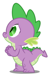 Size: 5000x7683 | Tagged: safe, artist:dashiesparkle, derpibooru import, spike, dragon, party of one, season 1, absurd resolution, cute, male, simple background, solo, spikabetes, transparent background, vector, vector trace