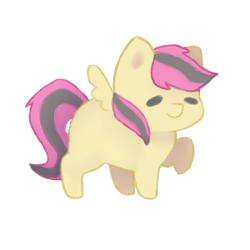 Size: 600x600 | Tagged: safe, artist:spritzles, derpibooru import, oc, oc only, pegasus, pony, chibi, pegasus oc, raised hoof, raised leg, simple background, solo, transparent background, wings