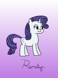 Size: 1200x1600 | Tagged: safe, artist:beepbeep, derpibooru import, rarity, pony, unicorn, female, full body, gradient background, mare, solo