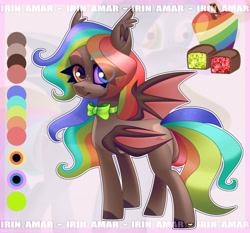 Size: 3252x3035 | Tagged: safe, artist:irinamar, derpibooru import, oc, oc only, bat pony, pony, adoptable, bat pony oc, butt, plot, solo