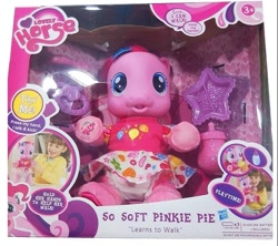 Size: 653x580 | Tagged: safe, derpibooru import, pinkie pie, pony, baby, baby pony, bootleg, irl, lovely horse, merchandise, photo, so soft, toy