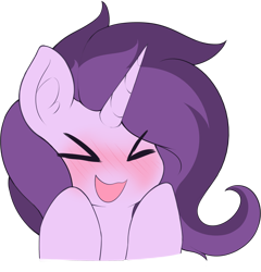 Size: 3025x3146 | Tagged: safe, artist:czu, derpibooru import, oc, oc only, oc:czupone, pony, unicorn, bust, cute, open mouth, open smile, simple background, smiling, solo, transparent background, uwu