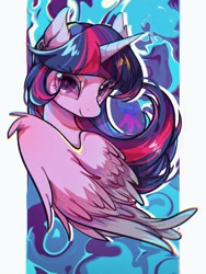 Size: 1620x2160 | Tagged: safe, artist:tkotu1, derpibooru import, twilight sparkle, twilight sparkle (alicorn), alicorn, pony, solo