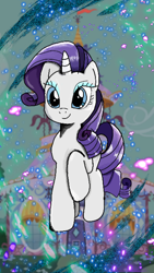 Size: 720x1281 | Tagged: safe, color edit, derpibooru import, edit, rarity, pony, unicorn, my little pony: the manga, carousel boutique, colored, solo