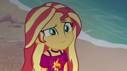 Size: 1920x1080 | Tagged: safe, derpibooru import, screencap, sunset shimmer, better together, equestria girls, spring breakdown, solo