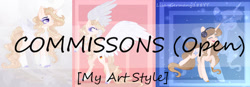 Size: 600x209 | Tagged: safe, artist:existencecosmos188, derpibooru import, oc, oc only, alicorn, unicorn, advertisement, alicorn oc, commission info, eyelashes, female, horn, rearing, unicorn oc, wings