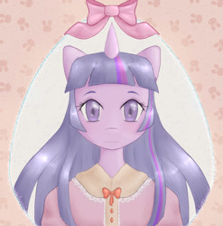 Size: 1130x1143 | Tagged: safe, twilight sparkle, anthro, human, unicorn, anime, bust, humanized, portrait, solo