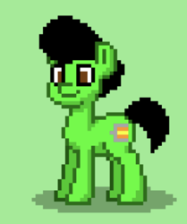 Size: 488x584 | Tagged: safe, derpibooru import, oc, oc only, pony, green background, pixelated, pony town, profile picture, simple background, solo